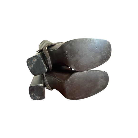 Vintage Rare 1999 Prada Brown Leather Harness Boots Size EU 40/US 9.5 - Picture 12 of 12